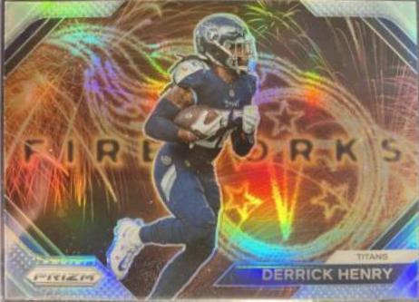 Derrick Henry #F-11 Football Cards 2023 Panini Prizm Fireworks