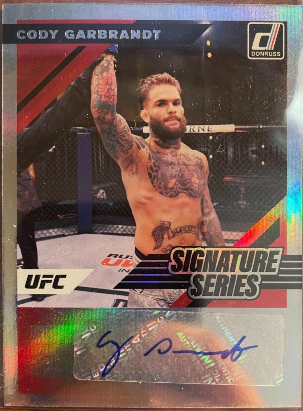 Cody Garbrandt #SS-CGB Ufc Cards 2022 Panini Donruss UFC Signature Series
