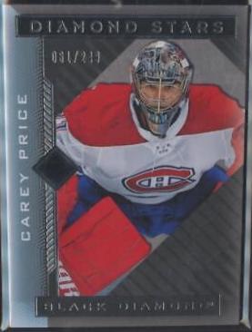 Carey Price #BDS-CP Hockey Cards 2021 Upper Deck Black Diamond Stars
