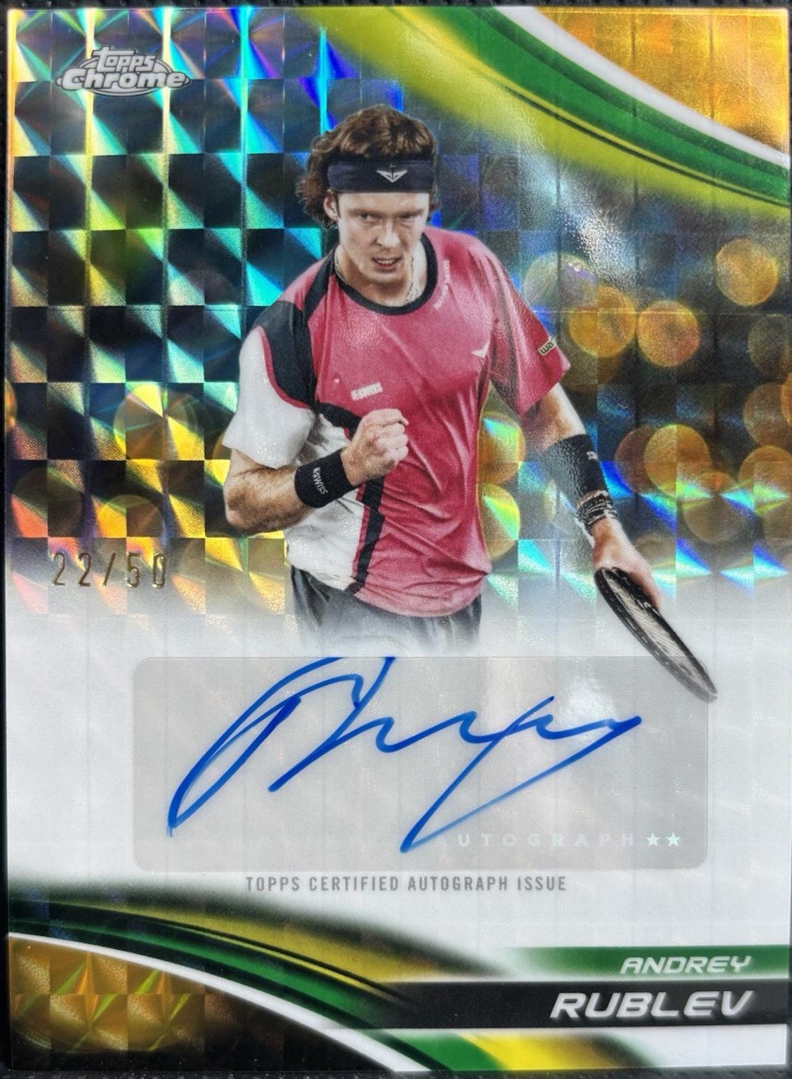 Andrey Rublev [Gold Geometric Refractor] #CA-ARV Preise | 2025 Topps ...
