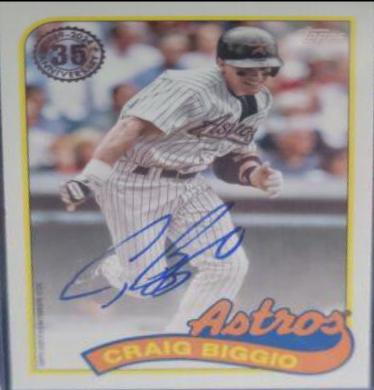 Craig Biggio #89BA-CBI 2024 Topps 1989 Autograph Baseball