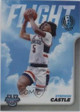Stephon Castle #FC-5 Basketball Cards 2023 Bowman Best University Flight Club