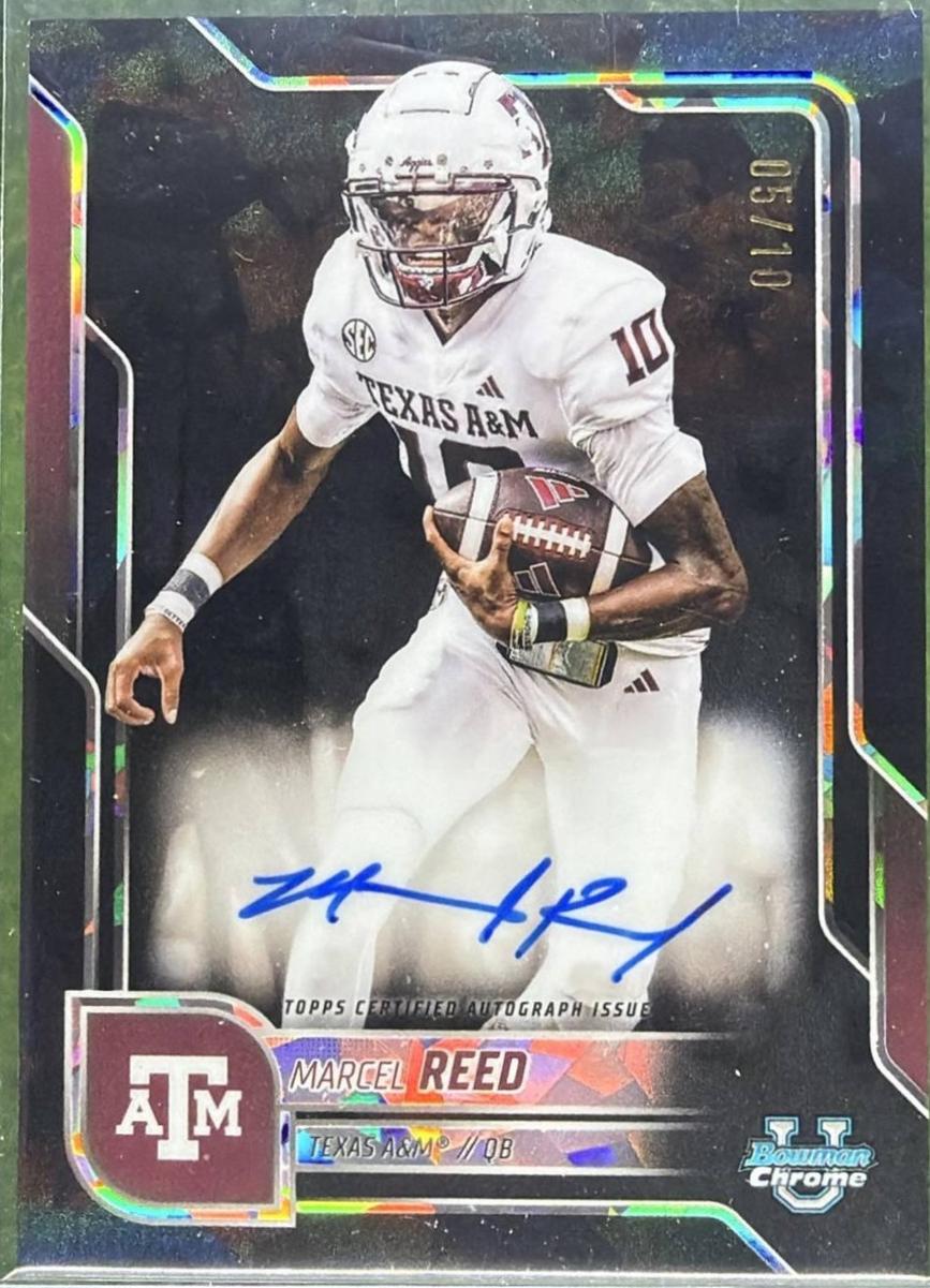 Marcel Reed [Black Sapphire] #BCA-MRE Prices | 2025 Bowman Chrome ...