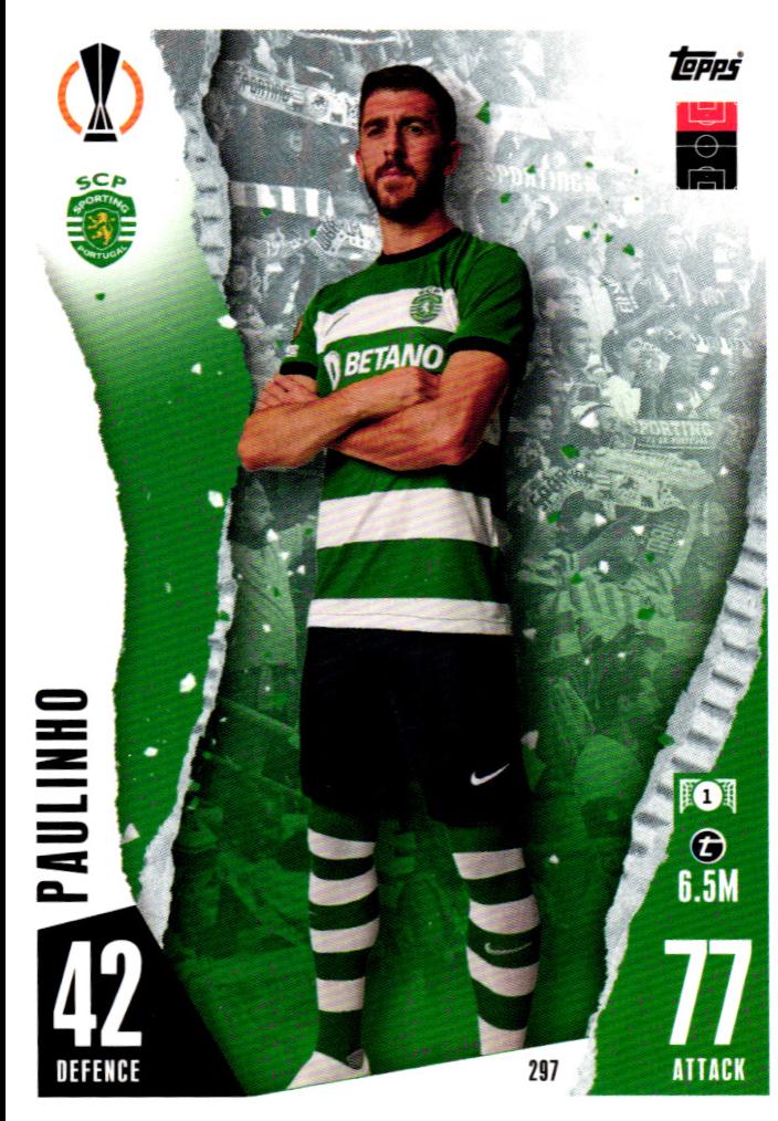 Paulinho #297 2023 Topps Match Attax UEFA
