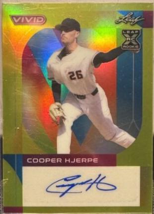 Cooper Hjerpe #BA-CH3 2022 Leaf Vivid Autograph Baseball