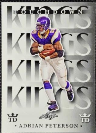 Adrian Peterson #TDK-1 Football Cards 2024 Leaf Touchdown Kings