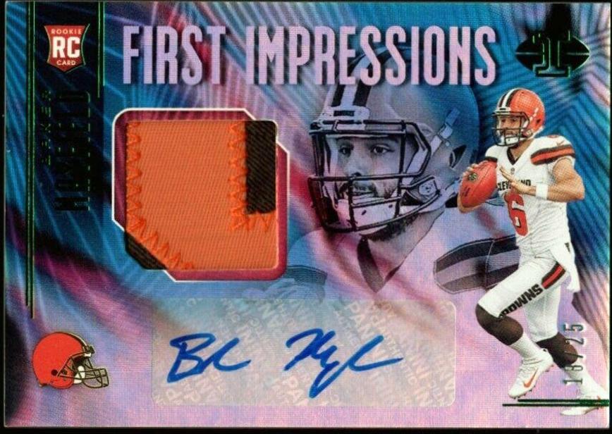 Baker Mayfield [Jersey Autograph Green] #102 Football Cards 2018 Panini Illusions