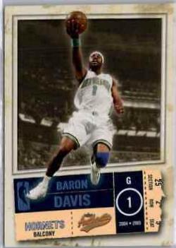Baron Davis #5 Basketball Cards 2004 Fleer Authentix
