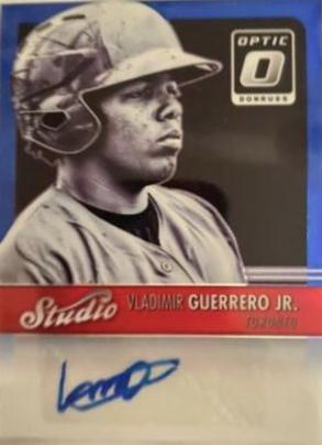 Vladimir Guerrero Jr #SSVG Baseball Cards 2016 Panini Donruss Optic Studio Signatures