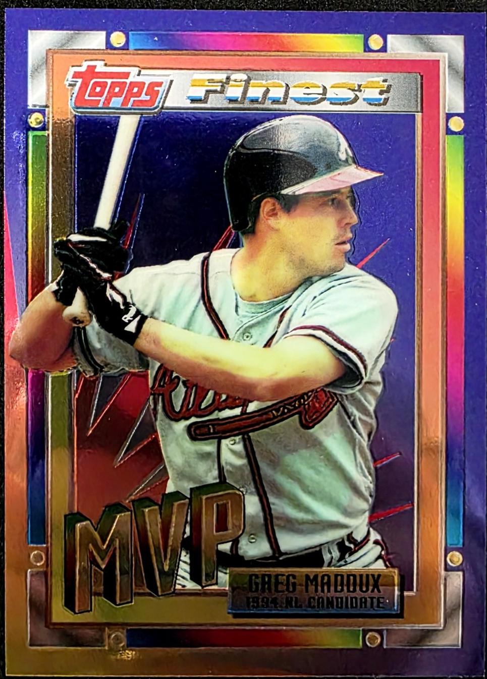 Greg Maddux #1 Baseball Cards 1994 Topps Traded Finest Inserts