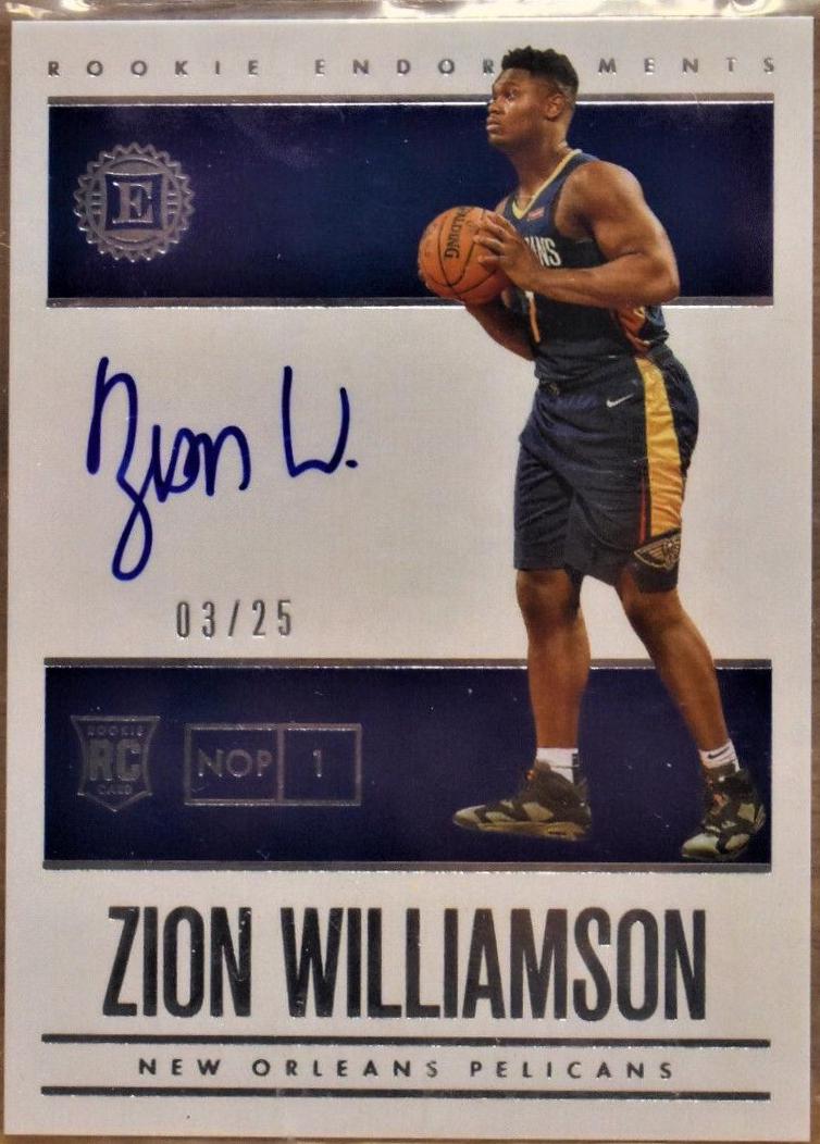 Zion Williamson #112 2019-20 Panini Encased Basketball