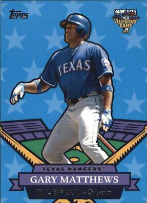 Gary Matthews #AS10 Baseball Cards 2007 Topps All Stars