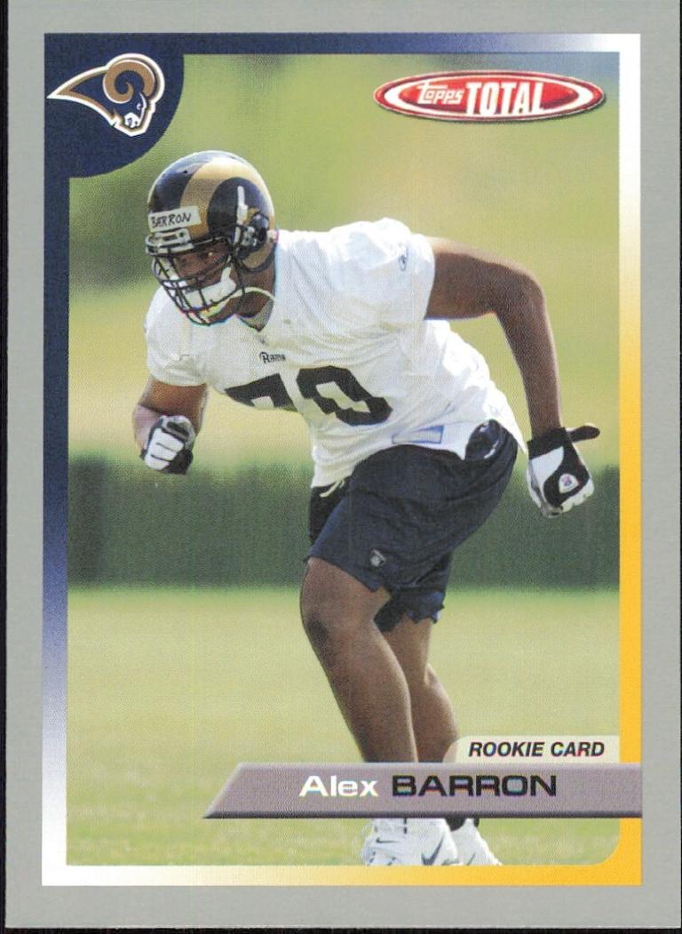 Alex Barron [Silver] #448 Prices | 2005 Topps Total | Football Cards