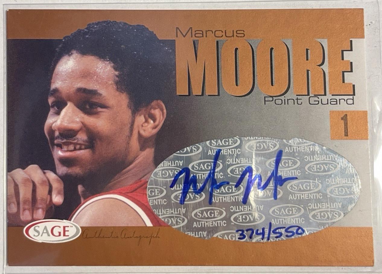 Marcus Moore #A20 2004 Sage Autograph Basketball