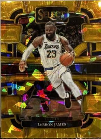 LeBron James [Cracked Ice Gold Prizm] #66 Prices | 2023 Panini