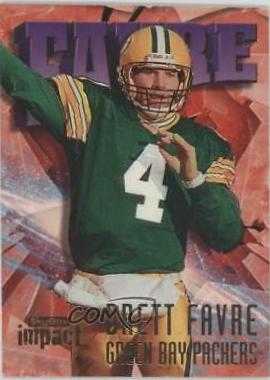 Brett Favre #4 Football Cards 1997 Skybox Impact