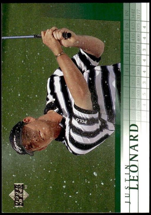 Justin Leonard #16 Golf Cards 2001 Upper Deck