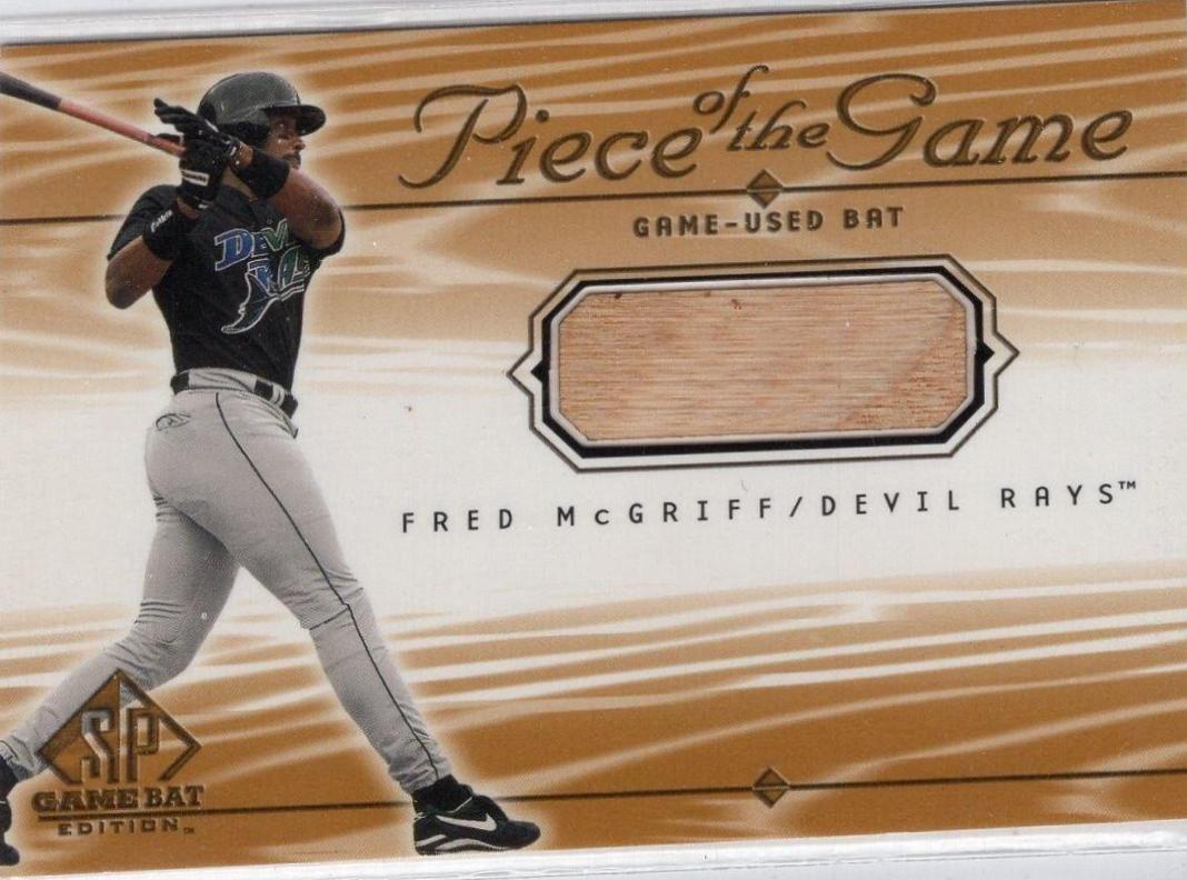Fred McGriff #FM Baseball Cards 2001 SP Game Bat Piece of the Game