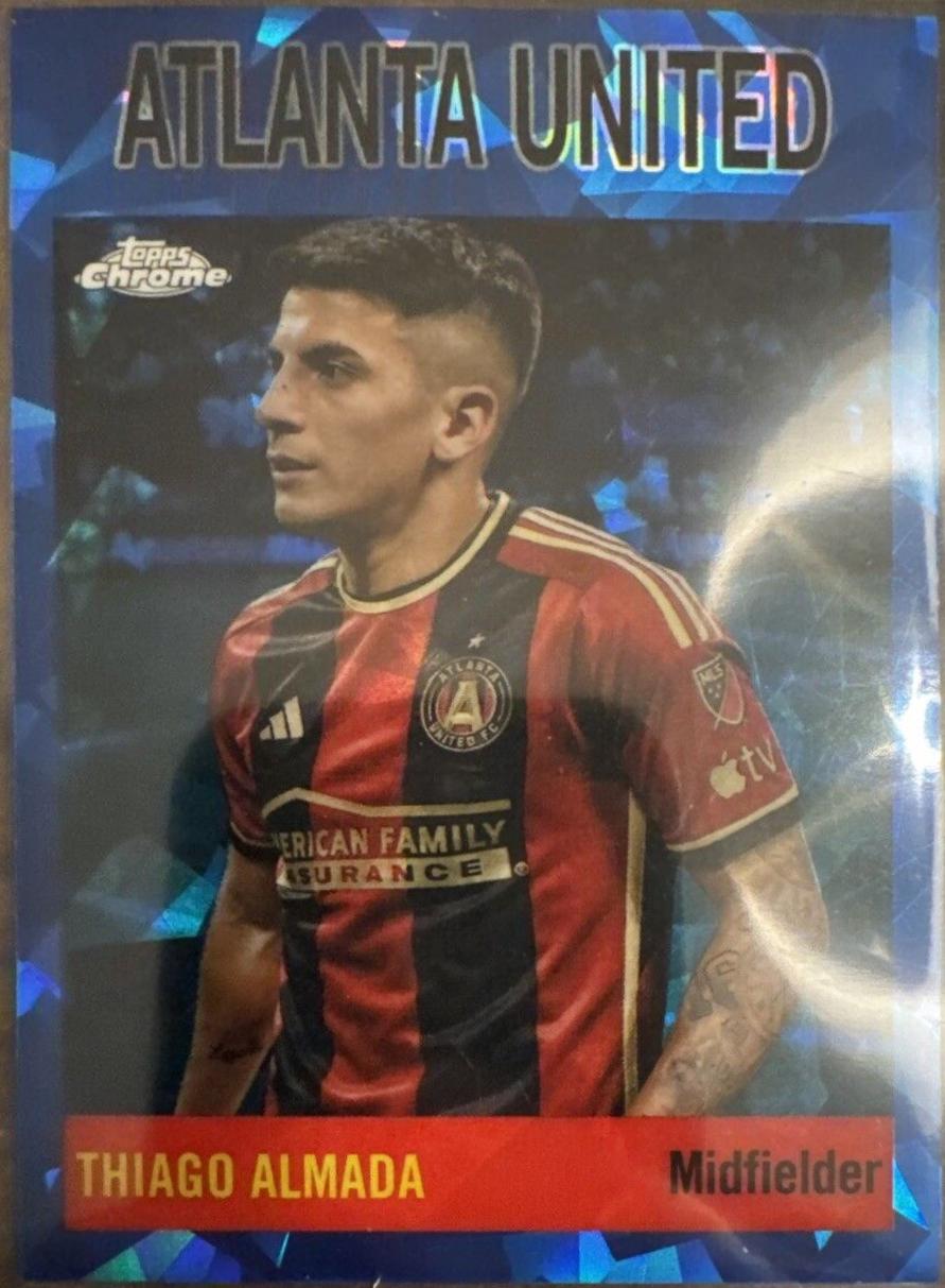Thiago Almada #64T-6 Soccer Cards 2024 Topps Chrome Sapphire MLS 1964 Football
