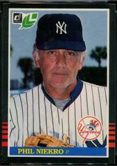 Phil Niekro #138 Baseball Cards 1985 Leaf Prices