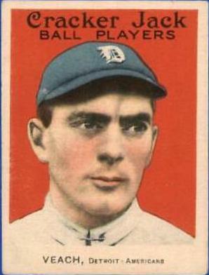 1915 E145 Cracker Jack Robert Veach #174 card