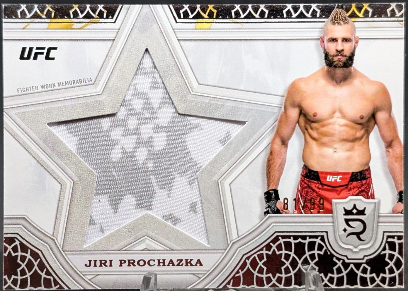 Jiri Prochazka #SRR-3 Ufc Cards 2024 Topps Royalty UFC Star Relic