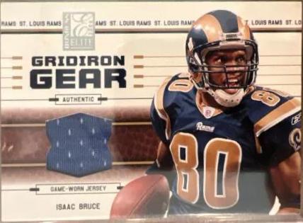 Isaac Bruce #GG-8 Football Cards 2004 Panini Donruss Elite Gridiron Gear