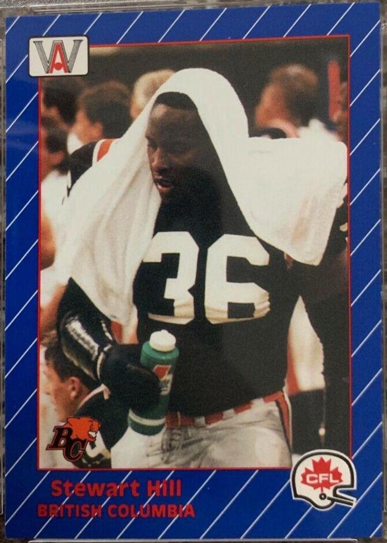 Stewart Hill #8 Football Cards 1991 All World CFL