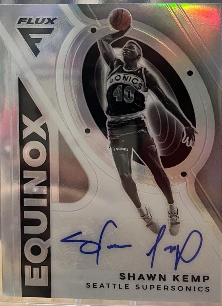 Shawn Kemp #EQ-SKE Basketball Cards 2020 Panini Flux Equinox Autographs