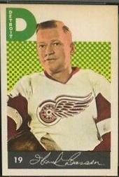 Hank Bassen #19 Hockey Cards 1962 Parkhurst