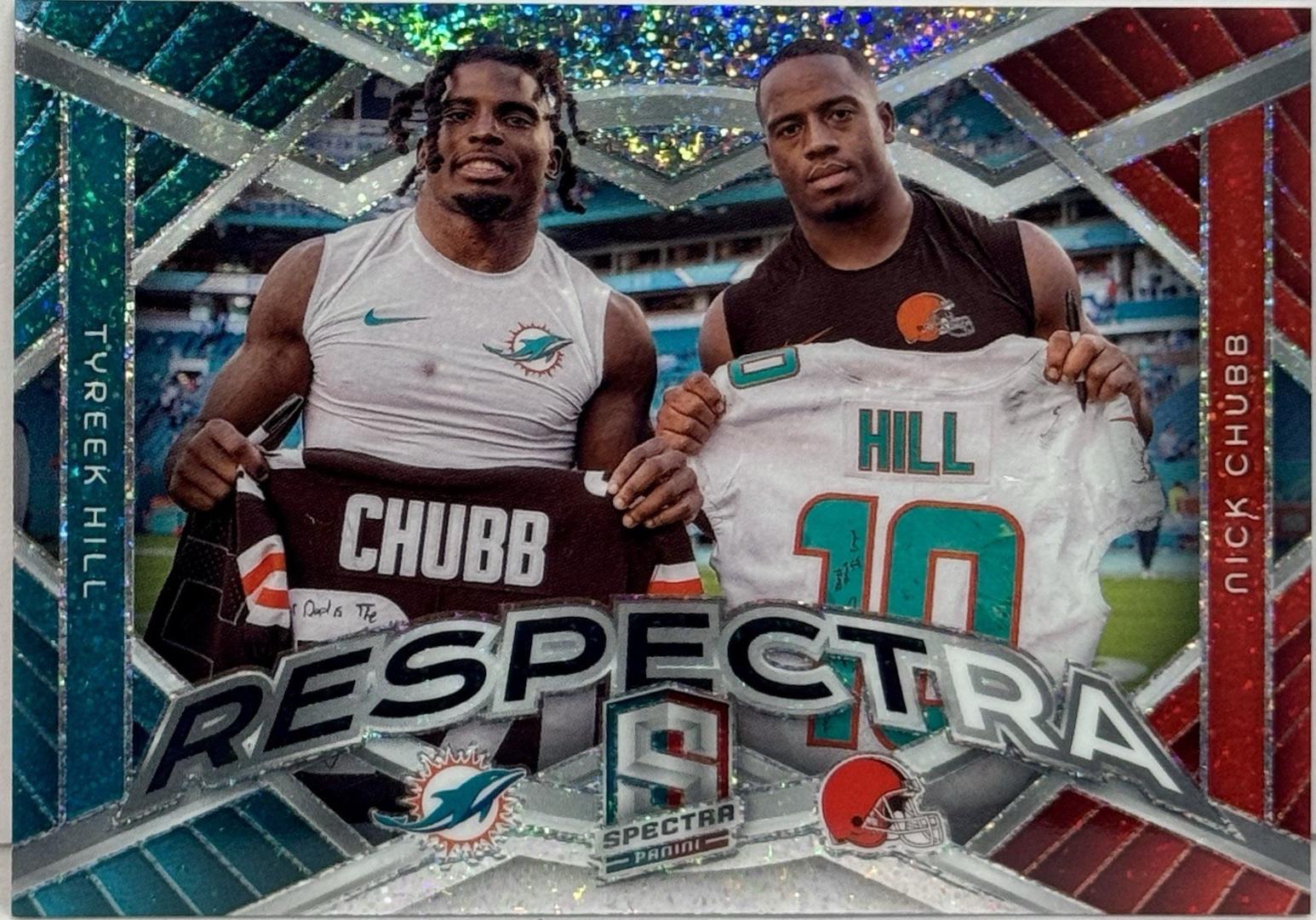 Nick Chubb / Tyreek Hill #SWAP-THNC Football Cards 2024 Panini Spectra Respectra