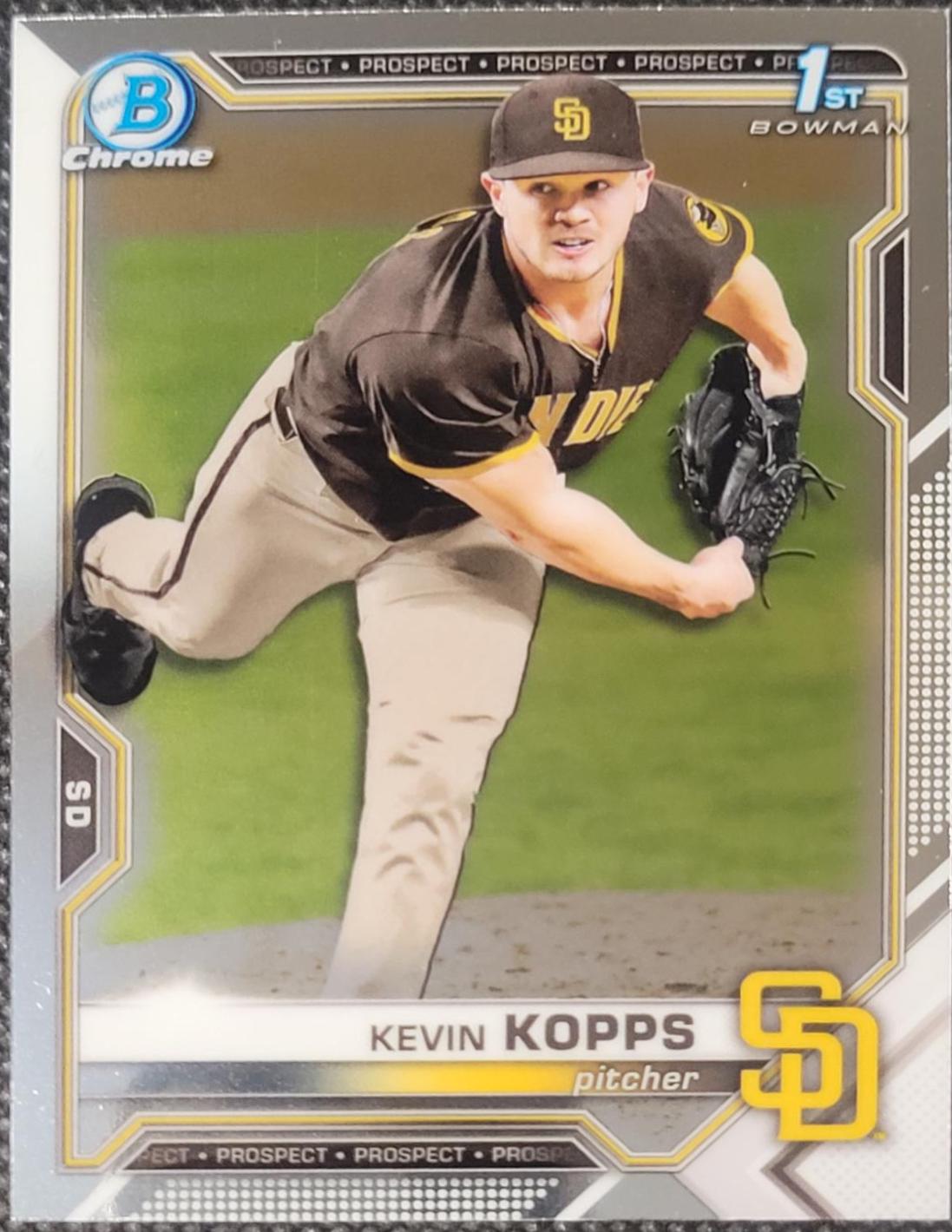Kevin Kopps #BDC-7 Baseball Cards 2021 Bowman Draft Chrome