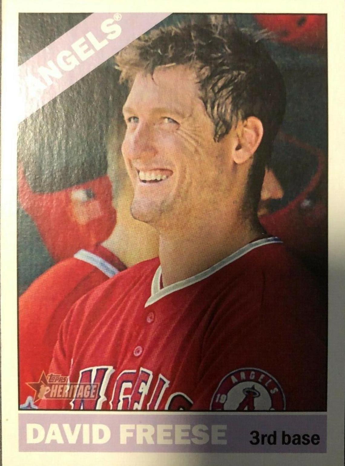David Freese #18 Baseball Cards 2015 Topps Heritage