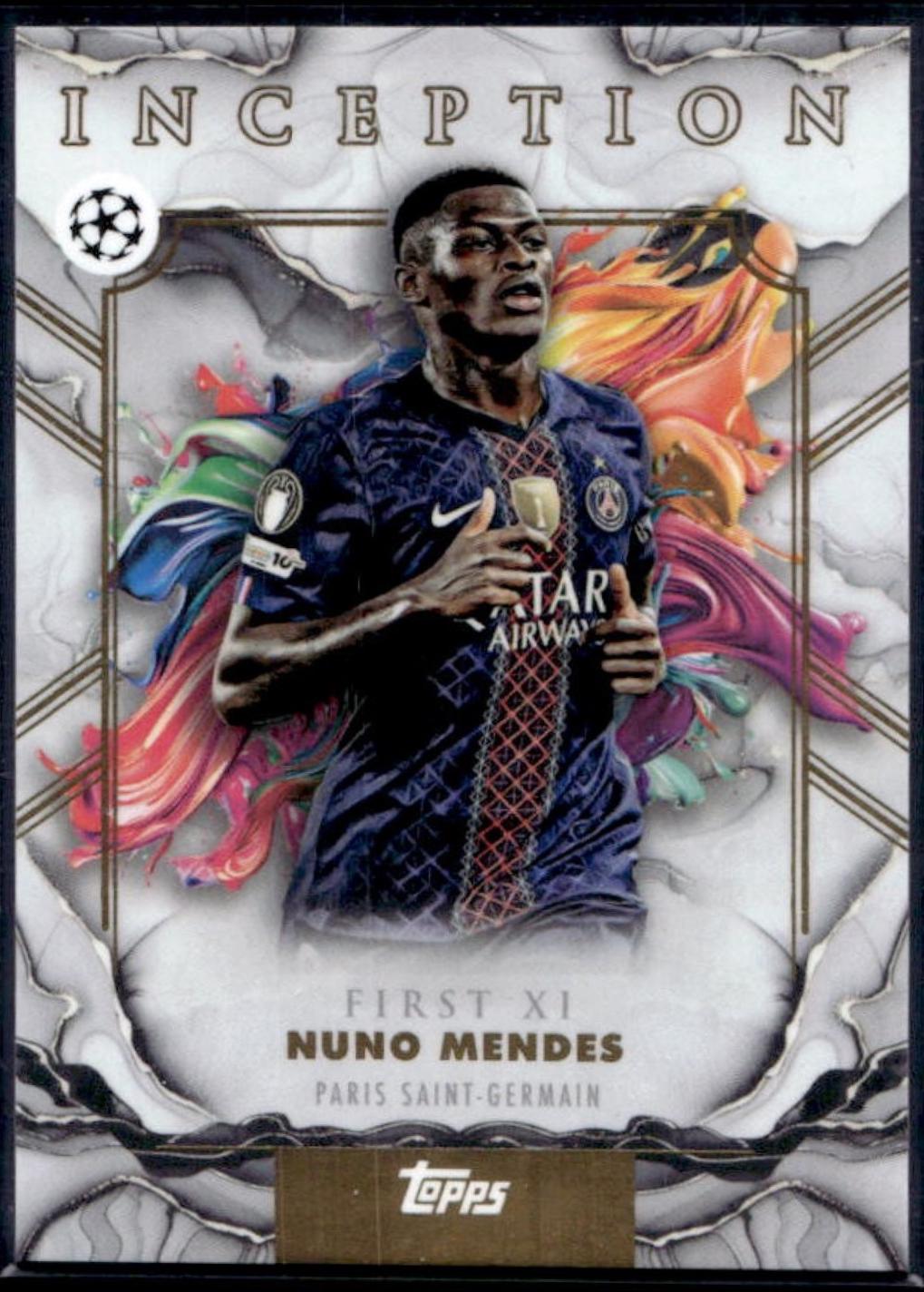 Nuno Mendes #5 2025 Topps Inception UEFA