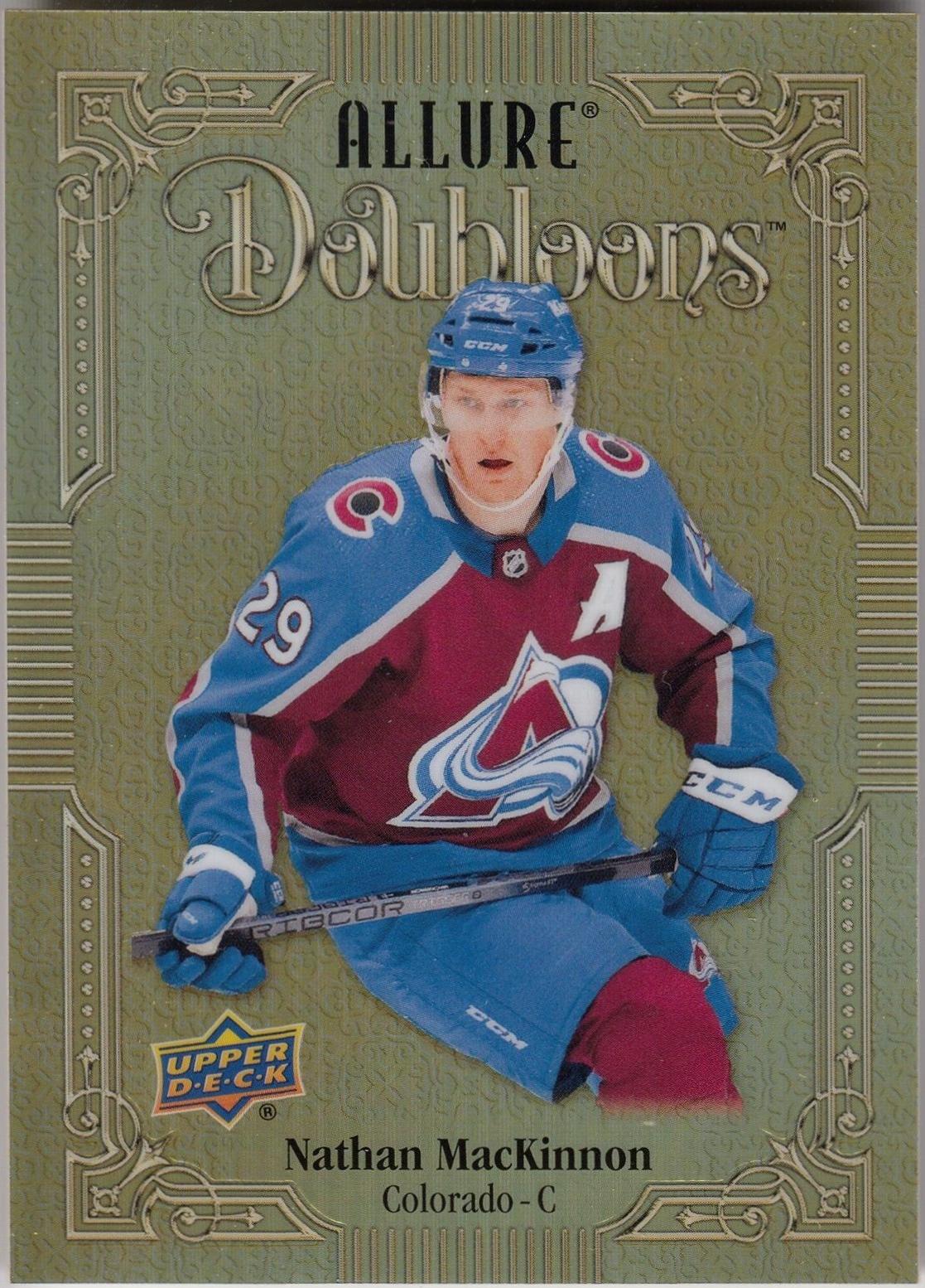 Nathan MacKinnon #DB-81 Hockey Cards 2023 Upper Deck Allure Doubloons