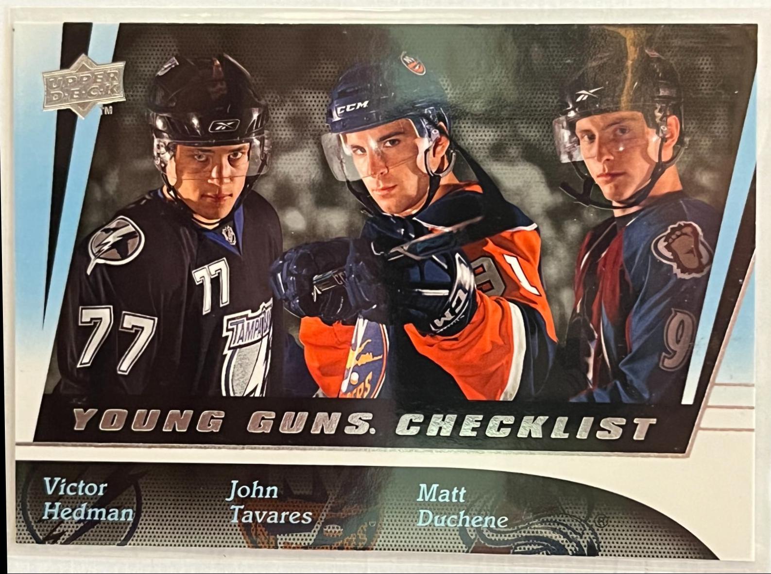 Young Guns Checklist #250 Hockey Cards 2009 Upper Deck
