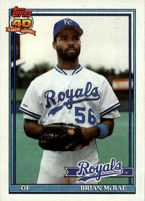 Brian McRae #222 Baseball Cards 1991 Topps