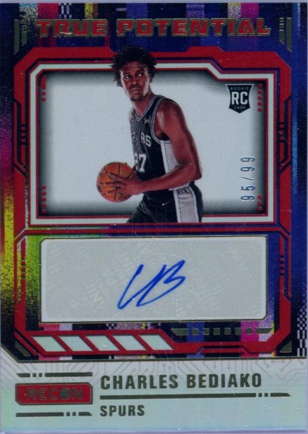 Charles Bediako #TPS-BED Basketball Cards 2023 Panini Recon True Potential Signature