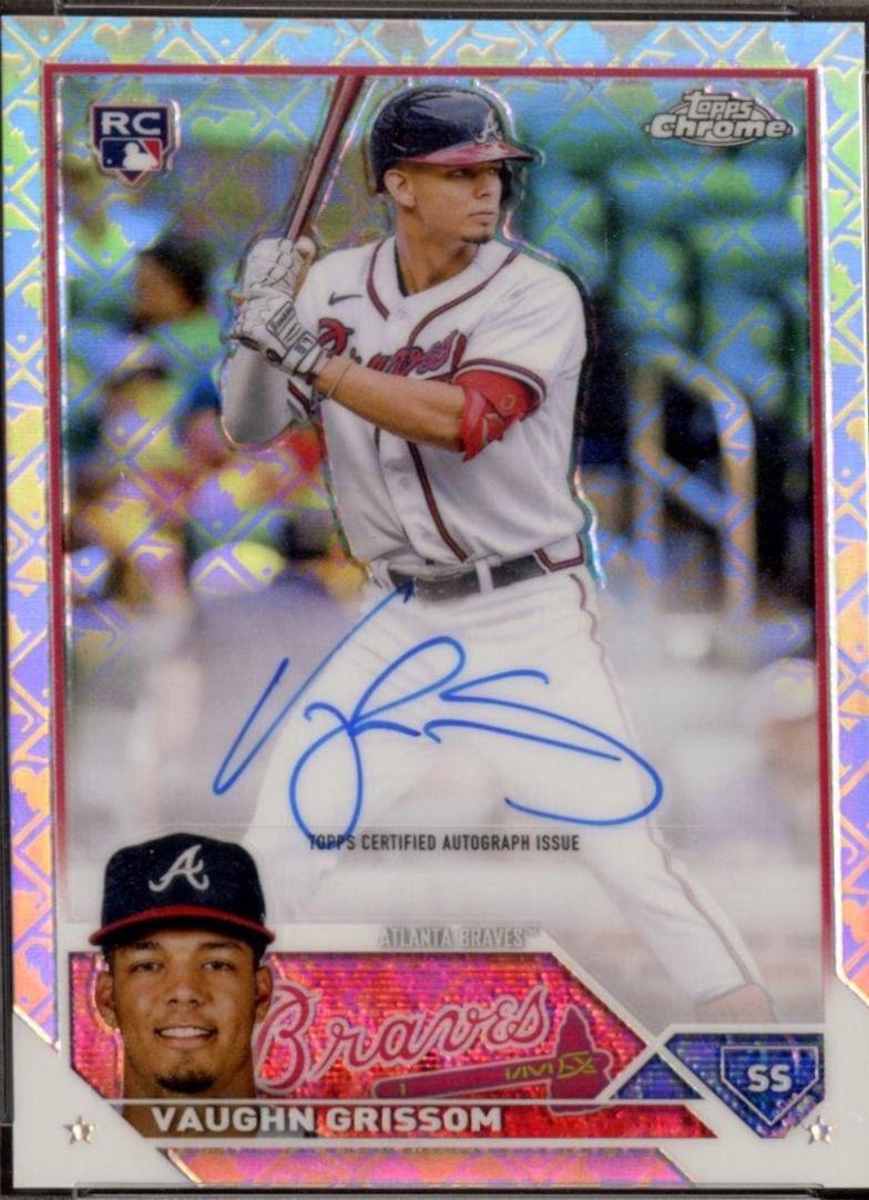 Vaughn Grissom #RCA-VG 2023 Topps Chrome Logofractor Autograph Baseball