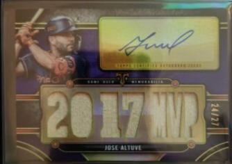 Jose Altuve #TTAR-JAL4 2024 Topps Triple Threads Baseball Autograph Relic