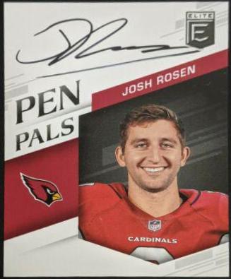 Josh Rosen Football Cards 2018 Panini Donruss Elite Pen Pals
