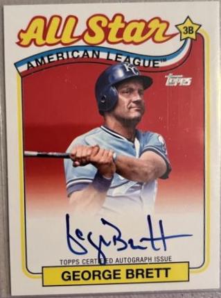 George Brett #89ASA-GB Baseball Cards 2024 Topps 1989 All-Star Autograph