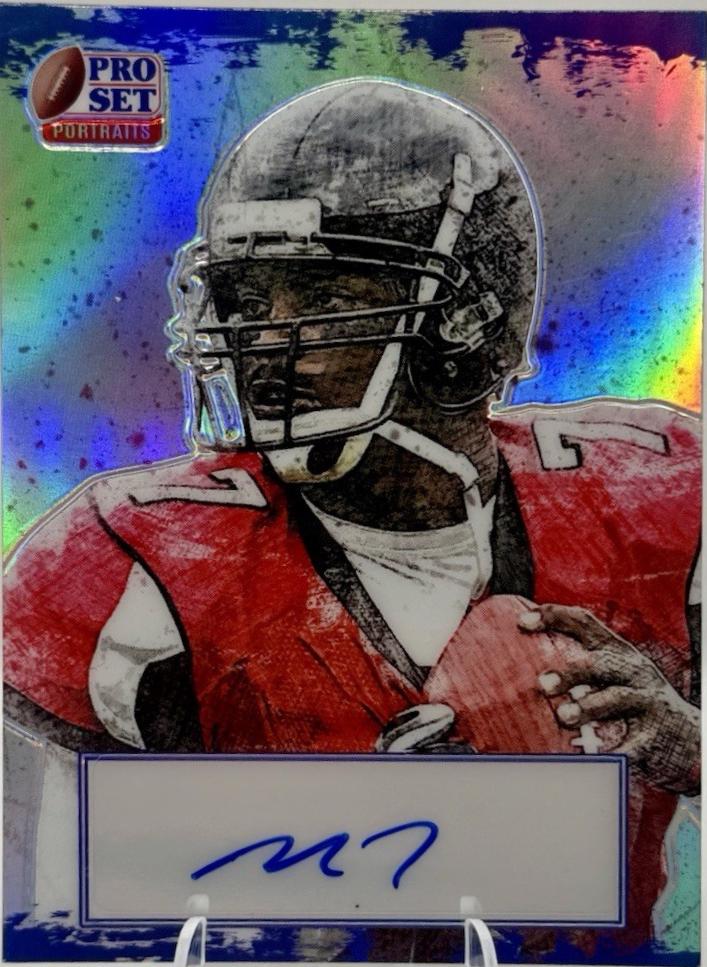 Michael Vick #PO-MV1 2023 Pro Set Metal Portraits Autograph Football