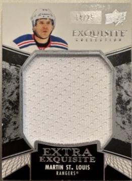 Martin St. Louis #ECE-ST Hockey Cards 2024 Upper Deck Black Diamond Extra Exquisite Jersey
