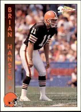 Brian Hansen #383 1992 Pacific Football