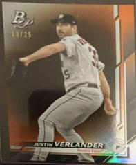 Justin Verlander [Orange] #10 Baseball Cards 2019 Bowman Platinum Prices