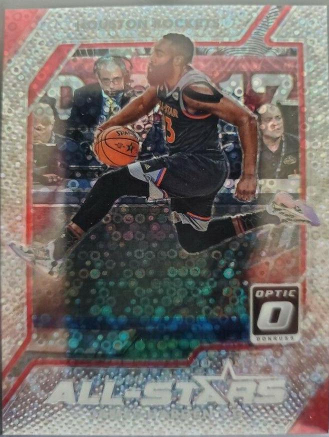 James Harden #2 Basketball Cards 2017 Panini Donruss Optic All-Stars