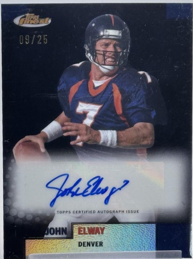 John Elway [Black Refractor] #FBA-JE