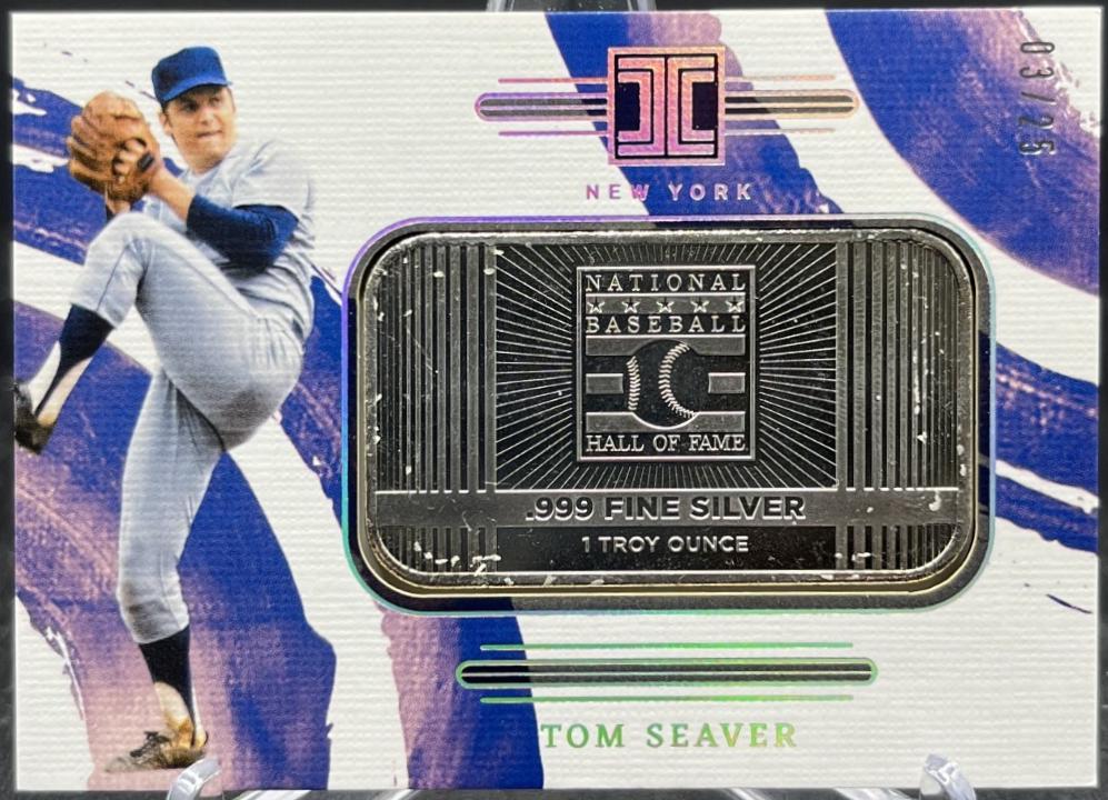 Tom Seaver #49 2024 Panini Impeccable Silver Cooperstown Logo Baseball