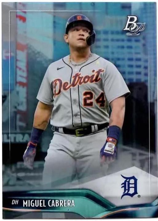 Miguel Cabrera #32 Baseball Cards 2021 Bowman Platinum